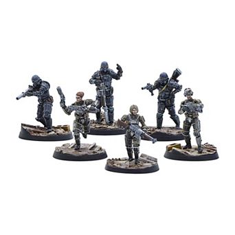 Fallout Wasteland Warfare Brotherhood of Steel 6 pc Combat Patrol Miniatures
