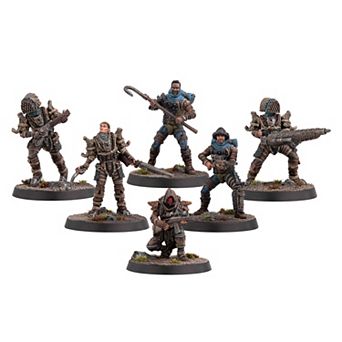 Fallout Miniatures 6 Resin Figures & Bases Unpainted Unassembled Tabletop Skirmish Wargame