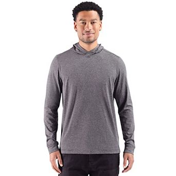 Cutter & Buck Adapt Recycled Soft Knit Stripe Mens Hooded Pullover