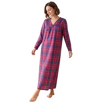 Only Necessities Plus Size Pintuck Gown