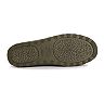 muk luks men's leather berber fleece slippers