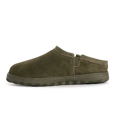 MUK LUKS Matt Men's Printed Berber Suede Clog Slippers