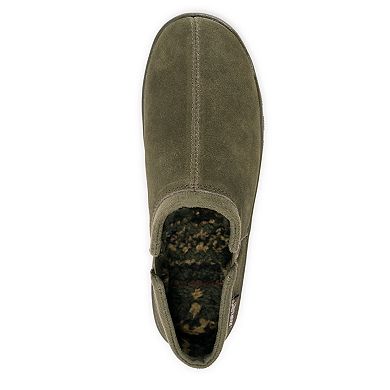 MUK LUKS Matt Men's Printed Berber Suede Clog Slippers