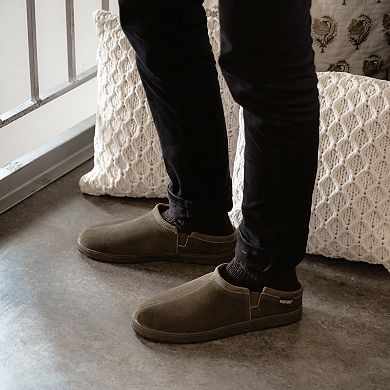 MUK LUKS Matt Men's Printed Berber Suede Clog Slippers