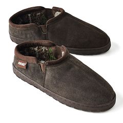 slippers kohls mens shoes leather fleece kohl