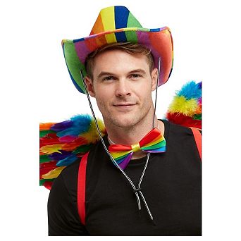 Smiffys Unisex Adult Stetson Rainbow Costume Hat