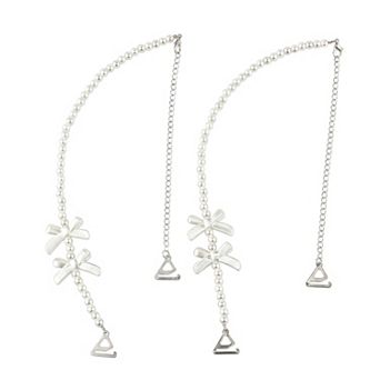 Women's Faux Pearl Bra Straps Fashion Chain Straps Summer Tops