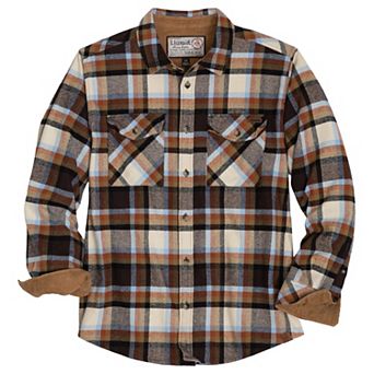 Mens Legendary Whitetails Tough as Buck Heavyweight Long Sleeve Flannel Button Up Shirt