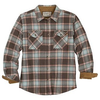 Mens Legendary Whitetails Tough as Buck Heavyweight Long Sleeve Flannel Button Up Shirt