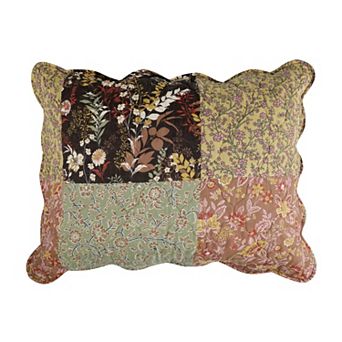 Hazel Cotton Face Microfiber Back Pillow Sham Multicolor