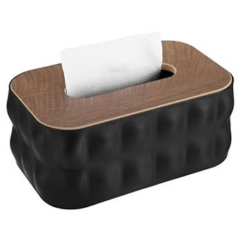 Plastic Tissue Box Cover, Square Style Rectangular Facial Tissue Box Holder