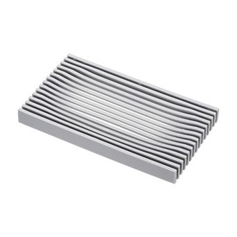 1 pc Soap Dish with Drainage, Self Draining Bar Soap Case Gray