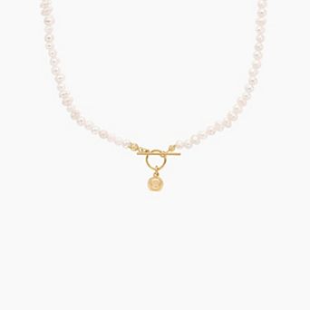 14k Gold Plated Elena Pearl Choker Dainty Minimalist