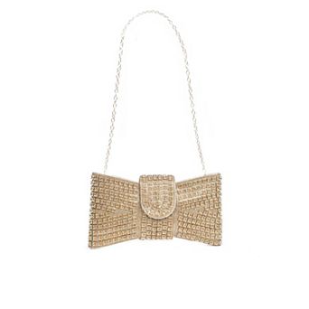 Rhinestone Bow Evening Bag