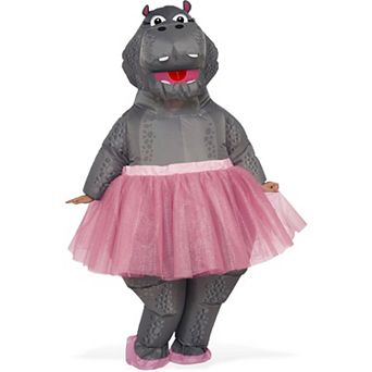 Adult Ballerina Hippo Inflatable Costume