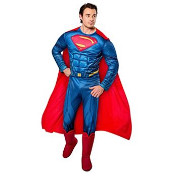 Men's Justice League Superman Muscle Chest Costume - Deluxe
