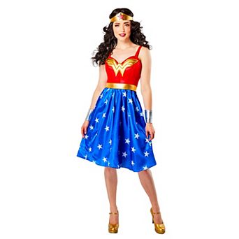 Women's DC Comics Wonder Woman Midi Dress Costume