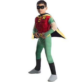 Teen Titans Robin Muscle Chest Costume for Toddlers - Deluxe