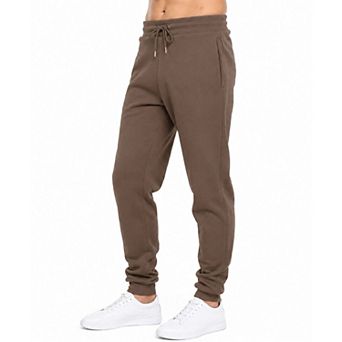 Blue Ice Men's Modern Fit Heavyweight Classic Fleece Jogger Sweatpants With Zipper Side Pockets