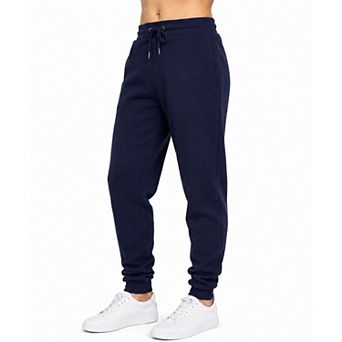Blue Ice Women's Loose Fit Heavyweight Classic Fleece Jogger Sweatpants With Zipper Side Pockets