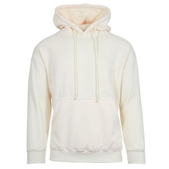 Men's Faux Shearling Lined Pullover Hoodie Sweatshirt