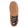 muk luks men's leather berber fleece slippers