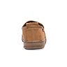 muk luks men's leather berber fleece slippers
