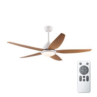 Trikiousd 56” Ceiling Fan w/ Remote Control, Low Profile Modern Ceiling Fan, DC Reversible Motor
