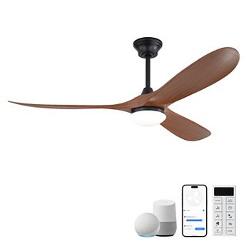 Trikiousd 60 Inch Modern Smart Ceiling Fan with Lights, DC Motor, Alexa/APP/Remote Control
