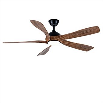 Trikiousd 56 Inch ABS Blades Ceiling Fans with Lights, 6-Speed 3 CCT with Wall Switch, Remote