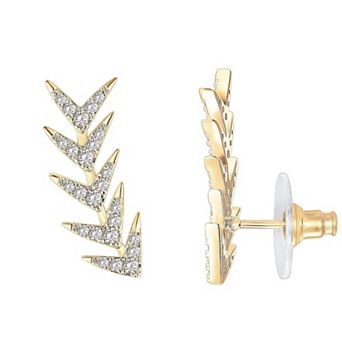 Ear Climber Stud Earrings