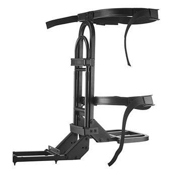 True Grip Golf Cart Rear Seat Holder, 2-Bag Golf Bag Rack for Most Golf Carts
