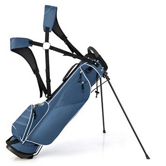 True Grip Polyester Golf Stand Bag with 3-Way Dividers for Travel