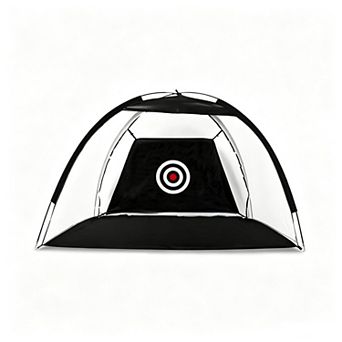 True Grip Portable Golf Hitting Net Golf Practice Net with Target Mat