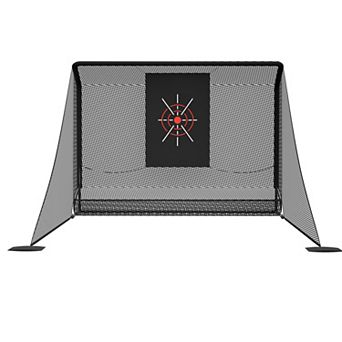 True Grip 10 x 7 ft Golf Practice Net with Auto Ball Return, Heavy Duty Steel Frame