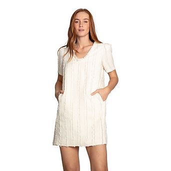 Solana Boho Fringe Mini Shift Dress