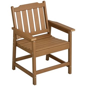 Durable All-Weather HDPE Patio Dining Chair for Garden and Outdoor Use