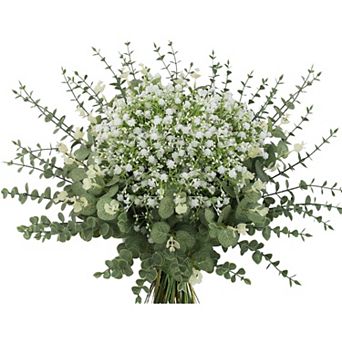 100 pc Mixed Greenery Eucalyptus Stems & Baby Breath