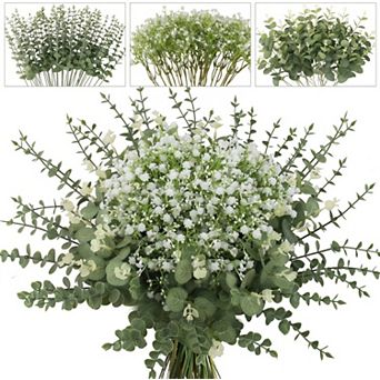 200 pc Mixed Eucalyptus Stems & Baby Breath