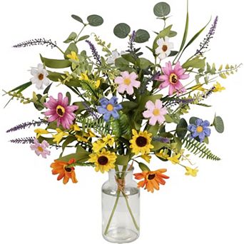 2 Bundles Artificial Silk Daisy Wildflowers