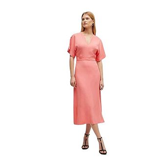Boss Womens/Ladies Dawinga V Neck Midi Dress