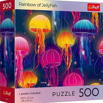 Trefl 500 pc Puzzle - Rainbow of Jellyfish