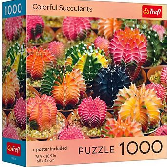 Trefl 1000 pc Puzzle - Colorful Succulents