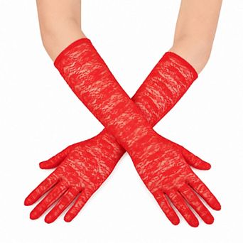 Mid-Length Lace Party Gloves 15.75"x4.72" 1 Pair