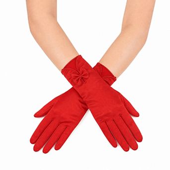 Bow Etiquette Party Gloves 9.06"x3.35" 1 Pair