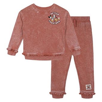 Disney's Mickey Mouse & Friends 2 pc Fleece Sweatshirt and Pants Set
