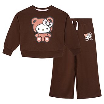 Hello Kitty Fleece 2 pc Sweatshirt and Pants Set