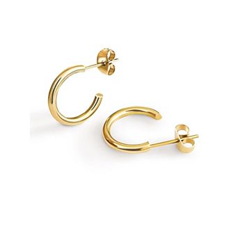 Thin Gold Hoop Earrings