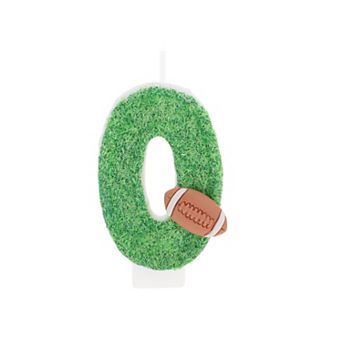 1 pc Birthday Candles Number 0, Rugby Birthday Candles, Cake Decoration, Birthday Candles Green