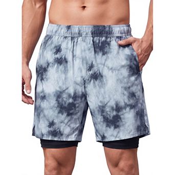 Men's Sports Shorts Double-layer Summer Athletic Running Workout